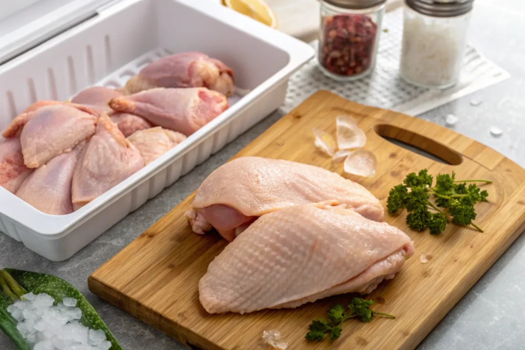 Avoiding freezer burn when freezing_chicken.