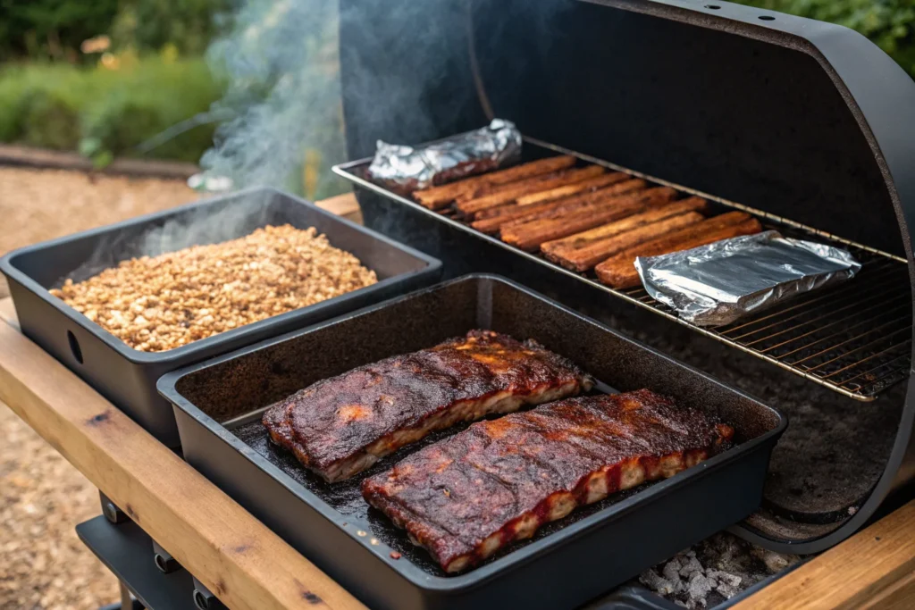 Beef back ribs cooking methods: grill, smoker, oven.